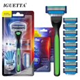 thumbnail image 2 of 16 /18 Pcs Men Safety Razor Blades 4 Layer German Stainless Steel Shaving Cartridges Replacement Mach 3 Shaver Heads, 2 of 14