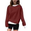 thumbnail image 4 of Admvng Sweatshirt for Women Stripe Casual Printed Round Neck Long Sleeved Top Loose Sweatshirts，Size S-2XL, 4 of 4