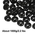 thumbnail image 3 of Uxcell Perlas de Vidrio para Fuego, Canicas de Vidrio Redondas, Grava de Piedras para Relleno de Jarrones para Acuarios 1000g/2.2lbs, Negro, 3 of 5