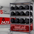 thumbnail image 3 of 72''H Heavy Duty 5-Tier Metal Storage Shelves, Adjustable Shelving Rack, Home Standing Shelf Units for Garage/Kitchen, 3 of 8
