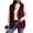 Wine, variant on Vests for Women Zaewscy Women Hooded Sleeveless Vest Button Front Casual Drawstring Waistcoat with Side Pockets Wine XXL