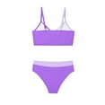 thumbnail image 7 of jobturf Swimsuit for Girls 2 Piece Set Bathing Suits Beach Vacation Color Block Bikini Top and Underwear Bikinis Sets for Kids 5-16 Years, 7 of 7