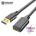 thumbnail image 2 of QGeeM Cable de extensión USB Extensor de cable USB 3.0 para PC Laptop Smart-TV PS4 Xbox SSD Cable USB Cable de extensión macho a hembra Cable de datos USB a USB Cable de extensión USB USB 3.0 2.0 Cabl, 2 of 5