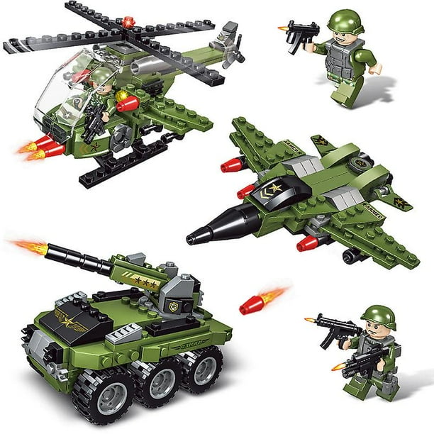 Building Toys Set Military Transport Tank Vehicle Playset Creative Army Toys 710Pcs Walmart