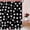 Black, variant on Valentine''s Paw Print Heart Shower Curtain Black Dog Animal Paw Print Love Funny Cute Romantic Modern Bathroom Curtain with Hooks,35x70Inch