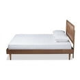 thumbnail image 3 of Baxton Studio Sora Mid-Century Modern Ash Walnut Finished Wood Full Size Platform Bed, 3 of 7