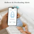 thumbnail image 3 of Sense-U Baby Smart Monitor Pro(Long Range) with Sleep analysis,Arousal Vibration, Audible & App Notification,Tracks Abdominal Movement ,Sleeping Position,Rollover,Feeling Temperature,Twins Supported, 3 of 8