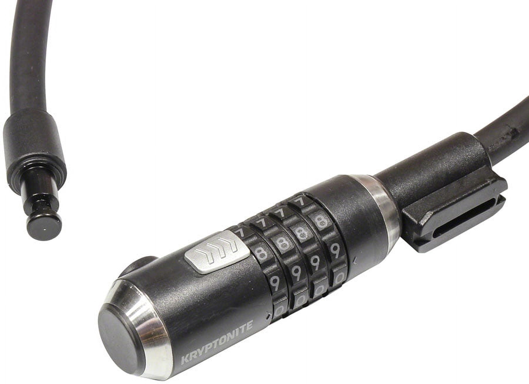 Kryptonite KryptoFlex 1265 Cable Lock - with 4-Digit Combo, 2.12' x 12mm, Black