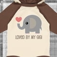 thumbnail image 4 of Inktastic Loved by My Gigi Grandma Boys or Girls Long Sleeve Baby Bodysuit, 4 of 5