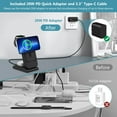 thumbnail image 4 of Smtcsl 3 in 1 Wireless Charging Station 10000mAh Power Bank MagSafe for iPhone, Apple Watch, 4 of 8