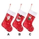thumbnail image 4 of Advancent Medias de Navidad Santa Claus copo de nieve calcetines de Navidad para chimenea árbol ornamento colgante saco tela no tejida regalo para el Kits de decoración para fiestas No.02 Advancent HA008888-02, 4 of 6