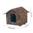 thumbnail image 3 of LACKUST Winter House with Self Warming Pad - Outdoor Indoor Weather Proof Heat Insulated Shelter for Cats, Dogs, Rabbits - Portable Waterproof Tent for Feral,Multicolor, 3 of 8
