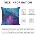thumbnail image 5 of YINGXI  Purple Teal Turquoise Galaxy Nebulous Decorative Pillow Covers Cozy Soft Throw Pillowcase Square Couch Cushion Cover for Home Decor Sofa Living Room Bed Car 12x12in, 5 of 5