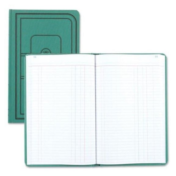 Rediform  Tuff Series Accounting Journal - Single-Page 8-Column Accounting Format - Green Cover - 12.12 x 7.25 in. Sheets - 500 Sheets