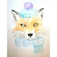 thumbnail image 3 of Varacek, Pam 15x18 Black Modern Framed Museum Art Print Titled - Winter Fox, 3 of 5