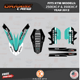 thumbnail image 4 of Kalair GFX Graphics Kit for Ktm 250EXC-F and 350EXC-F (2012-2013) Orangecrew Series, 4 of 5