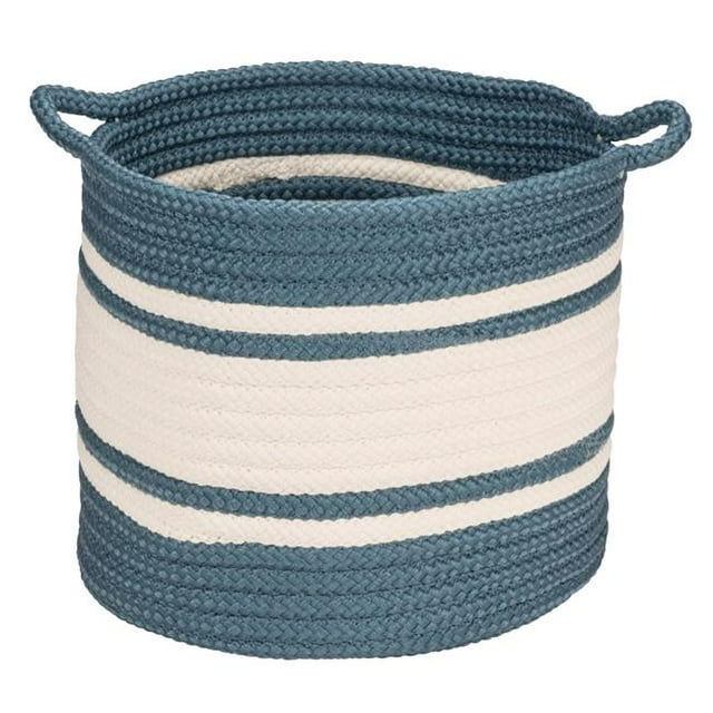 Panier Extérieur Colonia Mills BS83&44; Bleu - 20 x 20 x 18 Po.