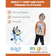 thumbnail image 3 of Conjunto de ropa Bluey Bingo, camiseta y pantalones Henley para niños pequeños, 3 of 9