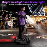 VOLTVOGUE VV-5 Adult Folding Electric Scooter, 350W Motor 19MPH, 15 Miles Range, 8.5 Solid Tire Commuter E Scooter with APP