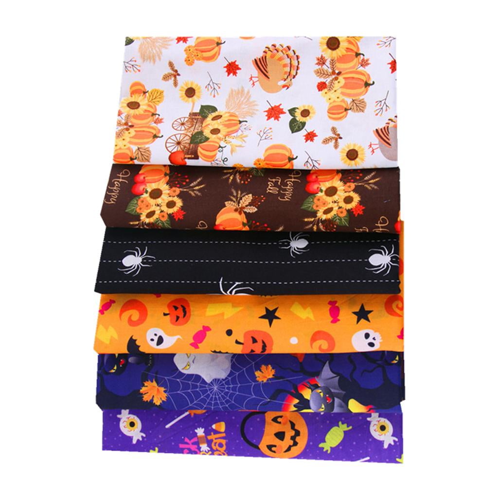 Set of 6 Cotton Fabric Quilting Patchwork Fabric Quarter Bundles Fabric for Cloth Sewing Pillows 50x50cm