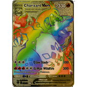 Charizard Vmax Champions Path Pok?mon Card - Custom Rainbow Metal Pokemon Card - Rare TCG Full Art Collectible Trading Card