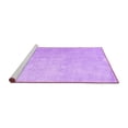 thumbnail image 2 of Ahgly Company Machine Washable Indoor Square Abstract Purple Contemporary Area Rugs, 4' Square, 2 of 4