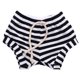 thumbnail image 1 of Pantalones Para BebéS, NiñAs, NiñOs, Entrenamiento A Rayas, CordóN De Pp, Pantalones Cortos De Rizo FrancéS XBTCLXEBCO Negro;18-24 Meses, 1 of 3