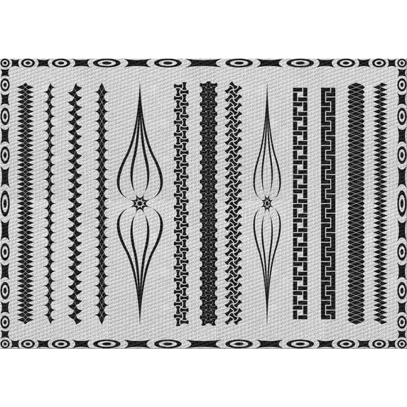 Ahgly Company Machine Washable Indoor Rectangle Transitional Carbon Gray Area Rugs, 2' x 4'