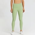 thumbnail image 1 of Pantalones de yoga desnudos para mujer, línea No Embarrassment, cintura alta, levantamiento de cadera, leggings ajustados, pantalones deportivos de fitness, 1 of 6