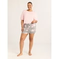 thumbnail image 2 of Joyspun Women’s Sleepwear Knit Pajama Shorty Shorts, 3.5'' Inseam, Sizes S-3X, 2 of 6
