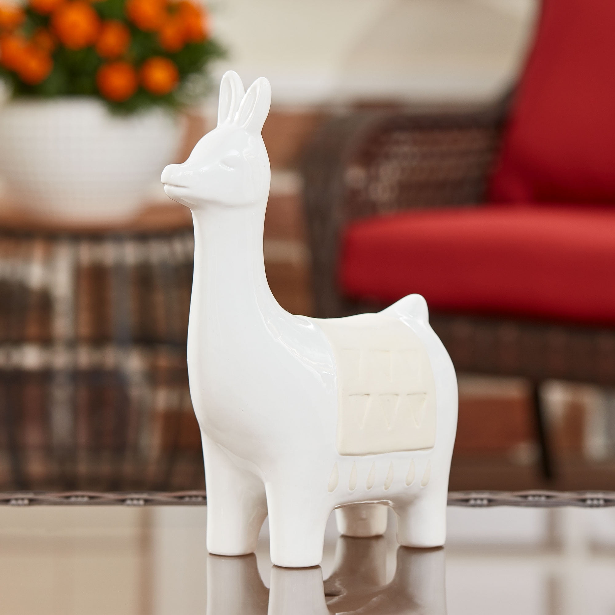 llama garden statue
