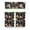 White-145, variant on Aesthetic Fungi Gothic Kitchen Curtains Set, Rod Pocket Curtains, Psychedelic Kitchen Window Curtains for Boho Homes