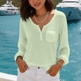 thumbnail image 6 of AloohaidyvioNo Boundaries Women's Long Sleeve Tops Casual Loose Soft Fall V Neck Shirts, 6 of 8
