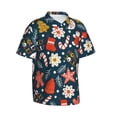 thumbnail image 3 of Xecao Holiday Christmas Cookies print Hawaiian shirt - a stylish short-sleeve button-down for men, perfect for casual beach and tropical outings., 3 of 9