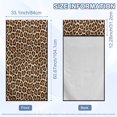 thumbnail image 7 of KUIFORTI Brown Leopard Print Car Front Seat Covers for Gym Outdoor Sport, Picnic, Beach, Pet Dog Travel Portable Sweatproof Auto Accessories with Storage Bag 60 x 33 Inch, 7 of 7