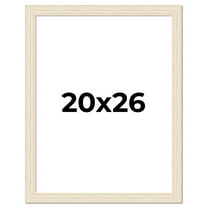 20x26 Frame White Barnwood Picture Frame Includes UV Acrylic Plexiglass, Acid Free Foam Backing