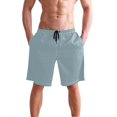 thumbnail image 4 of Dailycode Men's Quick Dry Swim Trunks Beach Shorts Casual Summer Board Shorts with Pockets, Ice Blue, 4 of 8