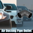 thumbnail image 2 of 60mm Auto Car Air Diesel Heater Duct Car Heater Warm Air Ducting Pipe Elbow Outlet Connector Black, 2 of 6