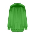 thumbnail image 5 of Sevevn Women Christmas Oversized Sweatshirt Long Sleeve Pullover Casual Loose Fit Holiday Party Top Festive Outfit Green L, 5 of 6