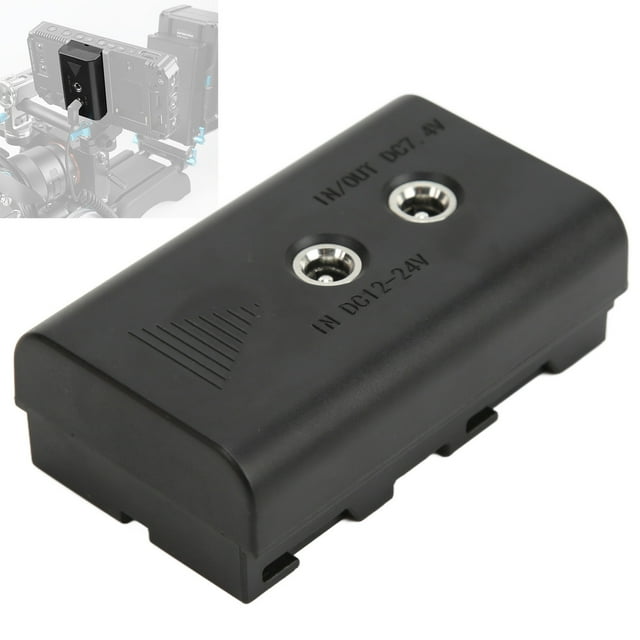 Dummy Battery,Dummy Battery External Power Supply With D-TAP Cable DC Bend Wire, For NP-F550 NP-F570 NP-F970 Camera