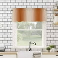 thumbnail image 4 of Hokiten Rod Pocket Curtain Valance, Burnt Orange Ombre Farmhouse Window Valance for Living Room, Bedroom, Kitchen Modern Abstract Art 42"W x 12"L, 4 of 8