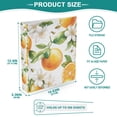 thumbnail image 3 of FORMRS 3 Ring Binder 1.5 inch with Pockets Set of 2 Clip Board 200 Sheets Capacity, Floral Watercolor Oranges, 3 of 8