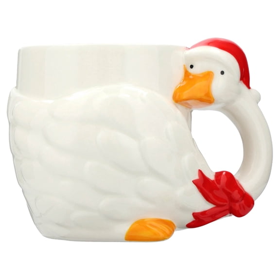 Ceramic Christmas Goose Mug, Multicolor, 14 fl oz, by Holiday Time