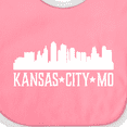 thumbnail image 4 of Inktastic Kansas City Missouri Skyline MO Cities Boys or Girls Baby Bib, 4 of 4
