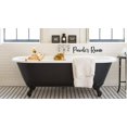 thumbnail image 2 of ViaVinyl Home Interior Decal Collection. Many Words and Sayings for Interior Design, Motivation and Wall Art! (Powder Room, Black), 2 of 3