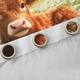 thumbnail image 4 of Castle Fairy Highland Cow Black Out Curtains,Floral Daisy Curtains Pack of 2 (42x63 Each), 4 of 6