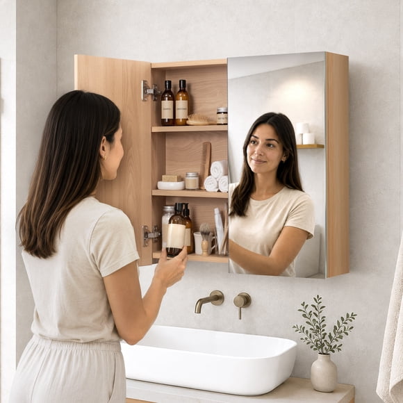 Mueble Flotante para Baño con Espejo Ninon Home SOLA
