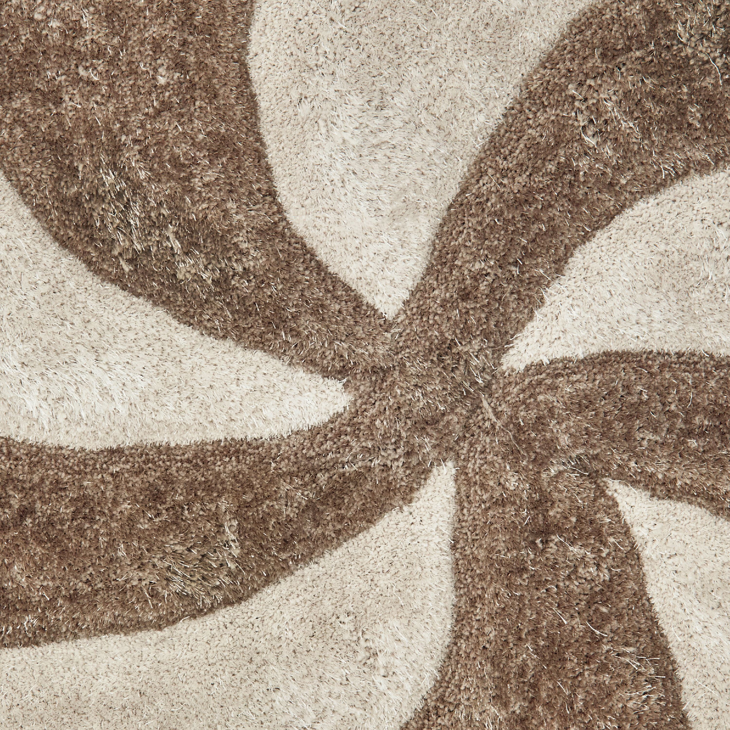 United Weavers Veria Agba Shag Beige Hand Carved Polyester Area Rug