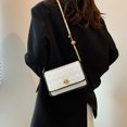 thumbnail image 3 of Qarigey Bolso de hombro grande, ligero e impermeable, de PU, moderno y espacioso, elegante Bolsas de mensajero y de hombro Blanco, 3 of 6