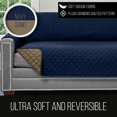 thumbnail image 4 of Original Patent Pending Reversible X-Large Oversized Sofa Protector for Seat Width up to 78 Inch, Furniture Slipcover, 2 Inch Strap, Couch Slip Cover Throw for Dogs, Pets, Sofa, Navy Sand, 4 of 8